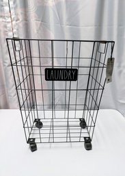 Rae Dunn Rolling Laundry Cart (No Liner) New, Never Used(No Liner) New, Never Used