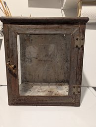 Antique Metal Lantern Display Box