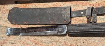 Vintage Or Antique? Machete W/scabbard From Sheffield England