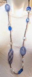 Fabulous Vintage Murano Glass Beaded Necklace  Bought In Italy