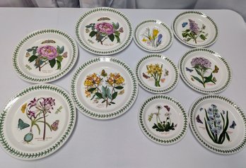 (10) Portmeirion Botanic Garden Dinnerware Collection Plates
