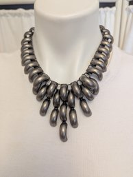 Funky MCM Chrome Silver Bold Necklace