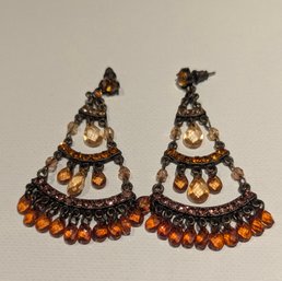Gypsy Style Dangling Crystal Beaded Earrings