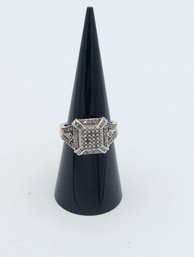 Sterling Clear Stone Ring Size 7