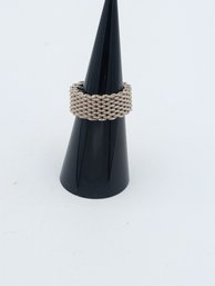 Sterling Mesh Ring Size 6