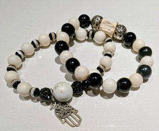 Semi - Precious Stone Jewelry Yin Yang Bracelet