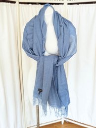 Lovely Baby Blue Alpaca And Silk Blend (never Worn) Women's Scarf/Wrap / Sarong