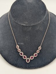 Sterling Rhodonite Necklace