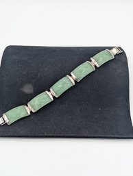 Sterling Jade Bracelet