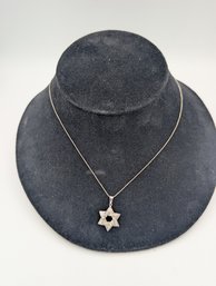 Sterling Star Of David Necklace