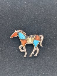 Sterling Horse Pin Hallmarked