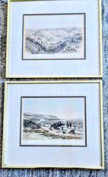 2 Hand Colored Lithographs By Scottish Painter David Roberts