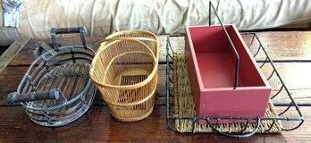 Set Of 4 Decorative Baskets For Home Storage
