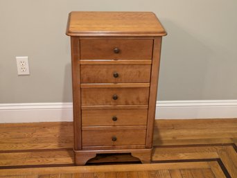 Grange, French, Louis Phillipe Style Cherry 5 Drawer Nightstands/chests Of Drawers  - 2 Of 2