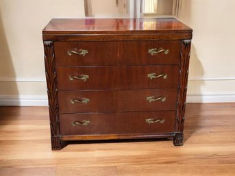 John Stuart, Fine Furniture, Midcentury MCMRosewood 4 Drawer Nightstand Chest/Dresser - 1 Of 2