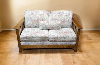 Vintage Cochrane Furniture,  Mission Style Two Seater Love Seat