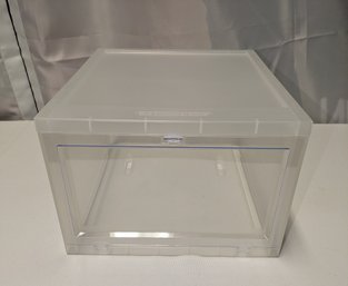 Container Store Front Open Door Plastic Storage Bin