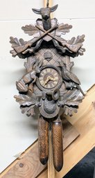 Antique/Vintage Traditional German Black Forest Cuckoo Clock With A Hunting Theme -   #3