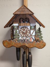 Adolf Herr, Made In Germany, Antique/Vintage Hand-carved, Chalet-style Black Forest Cuckoo Clock - #4