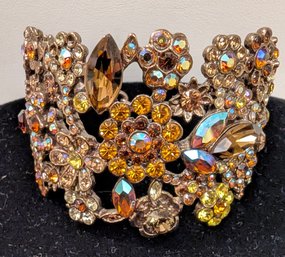 Stunning Vintage Sorrelli Multi Gemstone Bangle