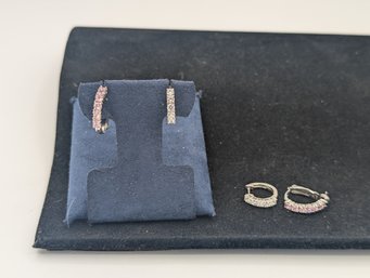 Two Sets Of Sterling Earrings