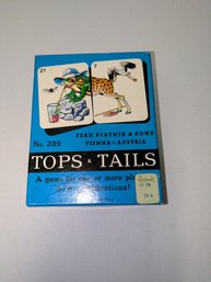 Vintage  1950/60s 'Tops & Tails' Card Game, No. 289,  By Ferd. Piatnik & Sons Of Vienna, Austria - 3 Of 3