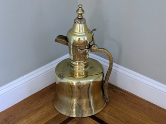 Vintage Large Brass Arabic Islamic Ewer / Dallah