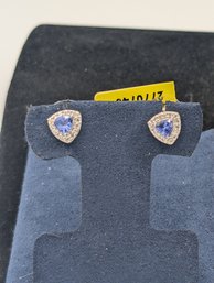 Sterling Tanzanite Earrings