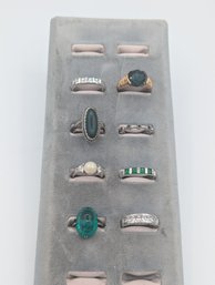 Sterling Ring Lot Various Sizes