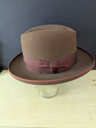 Knox Twenty Brown Suede Fedora