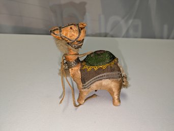 Vintage, India,  Folk Art Hand-stitched Fabric Camel