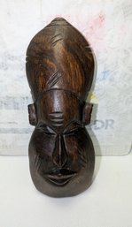 Vintage Ebony Wood Hand Carved Tribal Mask