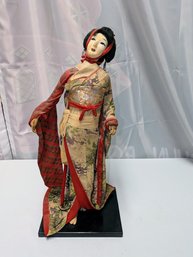 Vintage Tall Cloth Japanese Maiko Doll