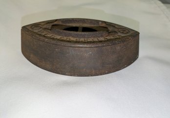 Antique Wrought Iron Sad Iron Base - No Handle, By Enterprise Mfg. Co.