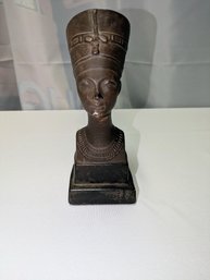 Vintage Cast Plaster Egyptian Nefertiti Queen Bust