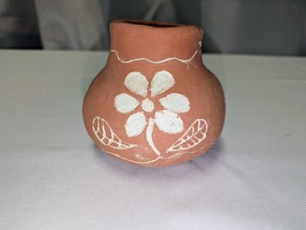 Vintage Studio Art Native American Red Clay Pottery Vase