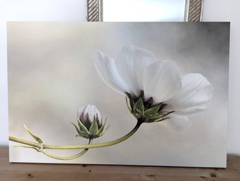Wall Decor Painting Of Flowers Budding And In Bloom