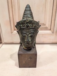 Miniature Decorative Head Of Buddha Figure