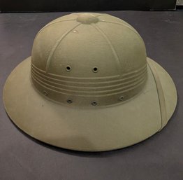 Original US WWII USMC Green Pith Helmet Dated 1943 From The International Hat Co. Great Looking For A Safari