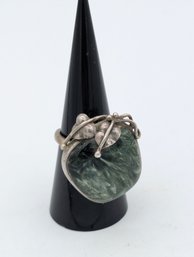 Sterling Seraphanite Ring Size 7