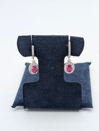 Sterling Ruby Earrings