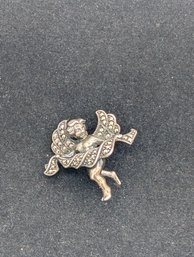 Sterling Angel Brooch