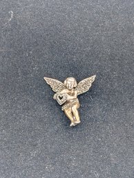 Sterling Angel Brooch
