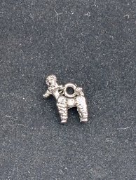 Sterling Poodle Charm