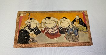 Vintage Zemliya Japanese Paper & Double Pocket Wallet With Information Card