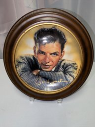 The Franklin Mint, Frank Sinatra 'The Bobby Soxer Days' Collector Plate In A Wood Frame