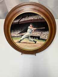 The Bradford Exchage, Joe DiMaggio 'The Streak' Collector Plate, First Issue In The 'Great Moments In Baseball