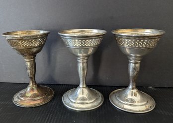 Sterling Silver Antique Candle Holders? 74.9 Penny Weights