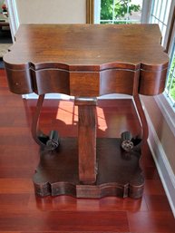 Vintage John Stuart Mahogany Mid 20th C., Reproduction, Empire Style Side Table - 2 Of 2
