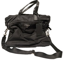 Unisex Prada Designer Nylon Briefcase/ Carrying Bag